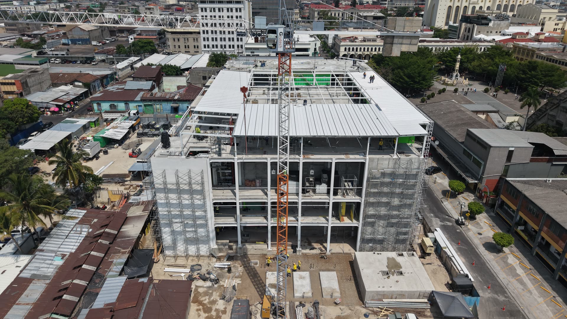 Obra civil en ejecución